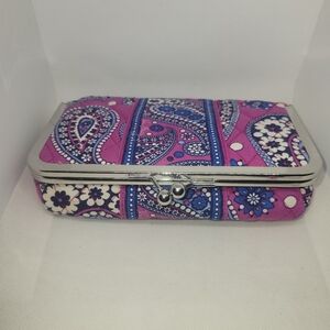 Vera Bradley Boysenberry Cosmetic Pouch /wallet / Clutch